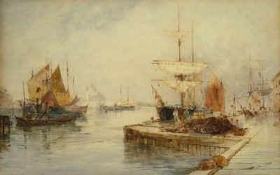 Entrée de la Giudecca, Venise, vers 1870 - Thomas Bush Hardy