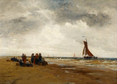 En attendant le retour des bateaux de pêche, Hollande - Thomas Bush Hardy