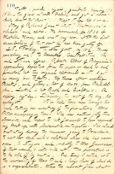 Journaux de Thomas Butler Gunn : Volume 10, page 123, 24-25 février 1859 - Thomas Butler Gunn
