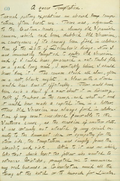 Journaux de Thomas Butler Gunn - Volume 15, page 70, 12 janvier 1861 - Thomas Butler Gunn