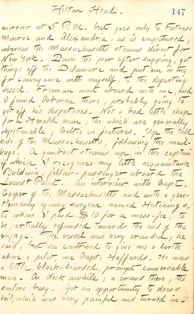 Thomas Butler Gunn Journaux- Volume 20, page 161, 8 septembre 1862 - Thomas Butler Gunn