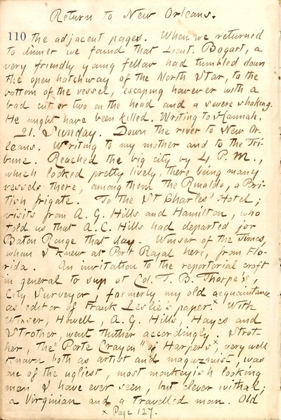 Journaux de Thomas Butler Gunn - Volume 21, page 120, 20 décembre 1862 - Thomas Butler Gunn