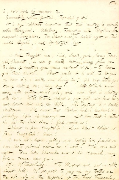 Journaux de Thomas Butler Gunn - Volume 8, page 68, 16-17 septembre 1856 - Thomas Butler Gunn