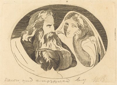 Lear et Cordelia - Thomas Butts, Jr. after William Blake