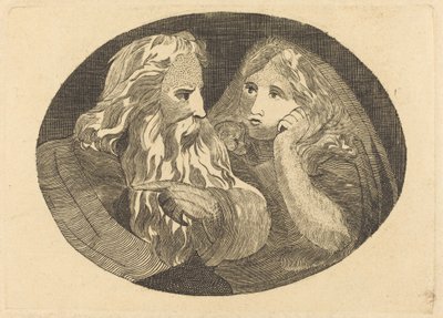 Lear et Cordelia - Thomas Butts, Jr. after William Blake