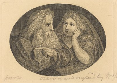 Lear et Cordelia - Thomas Butts, Jr. after William Blake