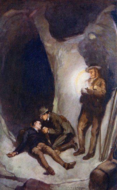 Illustration pour Voyage au centre de la Terre de Jules Verne - Thomas Cantrell Dugdale