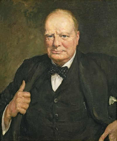 Portrait de Sir Winston Churchill (1874-1965) - Thomas Cantrell Dugdale