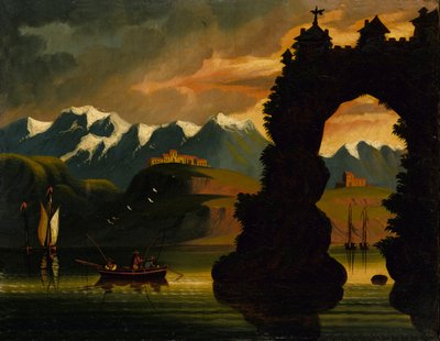Paysage, milieu du 19ème siècle - Thomas Chambers