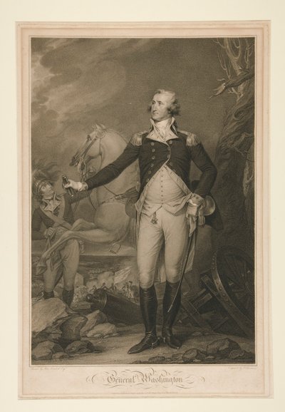 George Washington à la bataille de Trenton (1792) - Thomas Cheesman