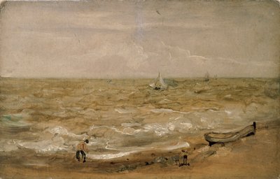 Scène de plage, début du 19e siècle - Thomas Churchyard