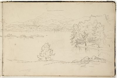 Hoosick ou Saddle Mountain et lac près de Pittsfield, vers 1832 - Thomas Cole