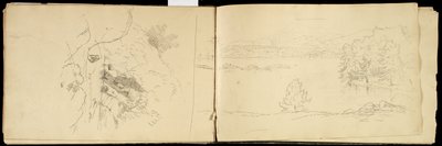 Hoosick ou Saddle Mountain et lac près de Pittsfield, vers 1832 - Thomas Cole