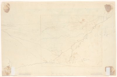 Paysage de montagne [verso] - Thomas Cole