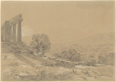 Temple de Junon, Agrigente - Thomas Cole