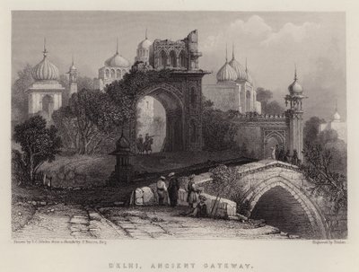 Delhi, ancienne porte - Thomas Colman (after) Dibdin