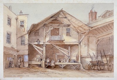 Blossoms Inn, Lawrence Lane, City of London, 1854 - Thomas Colman Dibdin