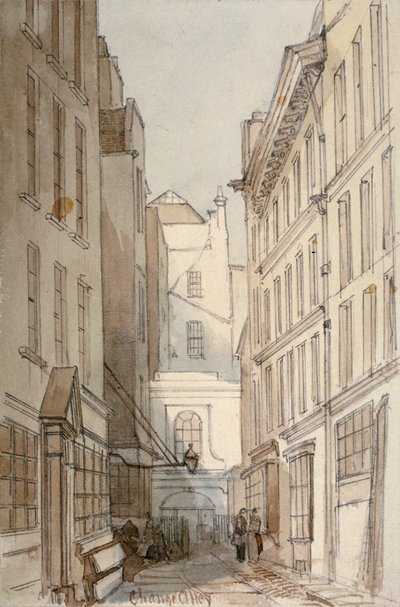 Change Alley, City de Londres, 1850 - Thomas Colman Dibdin
