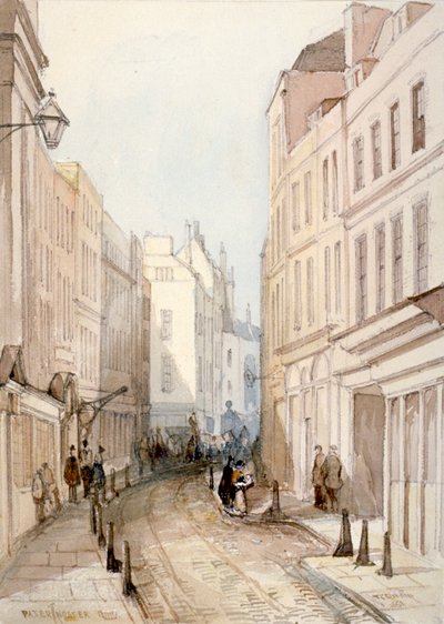 Paternoster Row, Cité de Londres, 1851 - Thomas Colman Dibdin