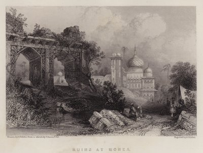Ruines à Monea - Thomas Colman Dibdin