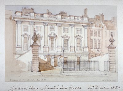 Vue de Lindsey House, Lincoln