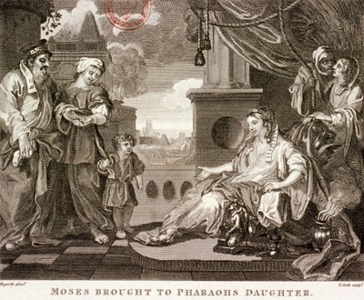 Moïse amené à la fille de Pharaon, 1809 - Thomas Cook