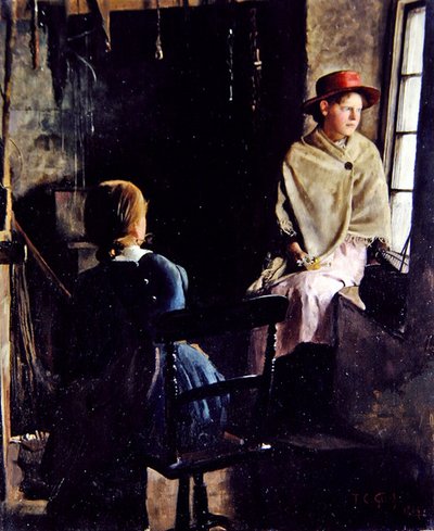 Intérieur de cottage, Newlyn (1884) - Thomas Cooper Gotch