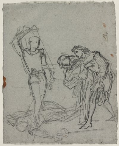 Duel après le bal masqué (recto), vers 1857 - Thomas Couture