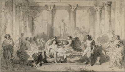 Étude pour "La décadence des Romains" (en anglais) - Thomas Couture