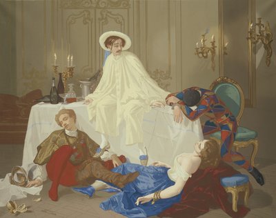 Le Souper après le bal masqué, vers 1855 - Thomas Couture