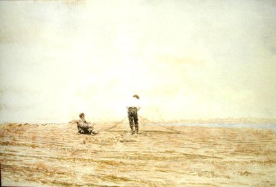 Réparer le filet - Thomas Cowperthwait Eakins