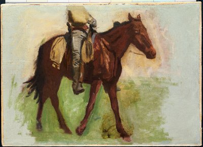 Esquisse pour "Cowboys dans les Badlands" - Thomas Cowperthwait Eakins