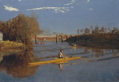Le champion de skiff (Max Schmitt en skiff) - Thomas Cowperthwait Eakins