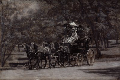 The Fairman Rogers Four-In-Hand (A May Morning in the Park) 1899 (huile sur toile) - Thomas Cowperthwait Eakins