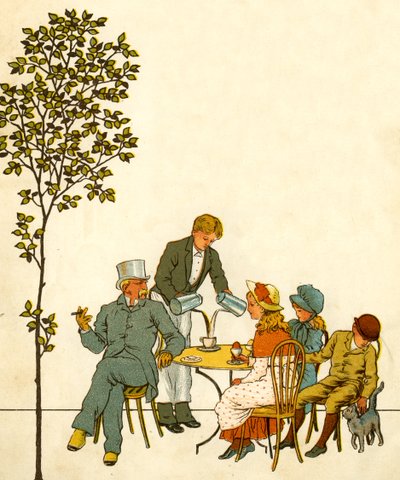 Café en dehors du parc à Paris à la fin du XIXe siècle - Thomas Crane