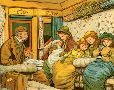 Voyage en train dans les années 1880 de Paris à Calais de nuit - Thomas Crane