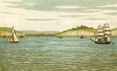 Falaises blanches de Douvres vues depuis une traversée de la Manche - Thomas Crane