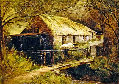 Moulin de Dolgelly, nord du Pays de Galles - Thomas Creswick