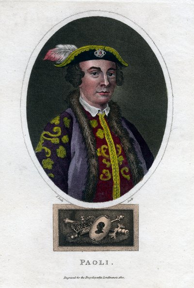 Pascal Paoli, général et patriote corse du 18ème siècle, 1820 - Thomas Dale