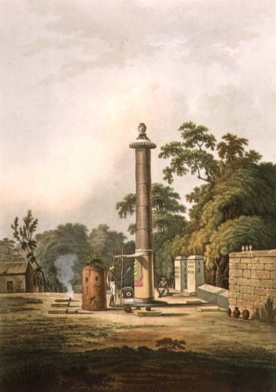 Lieu de culte hindou, gravé par Joseph Constantine Stadler, publié par Edward Orme, vers 1803 - Thomas Daniell