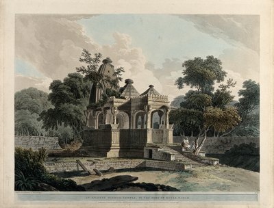 Ancien temple hindou, dans le fort de Rotas, Bahar - Thomas Daniell
