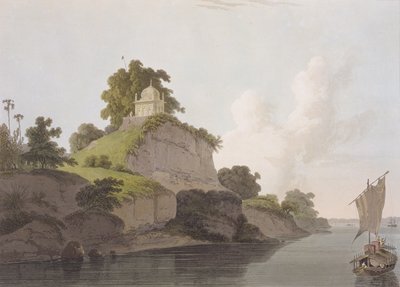 Temple hindou près de Currah, sur le fleuve Gange, de 