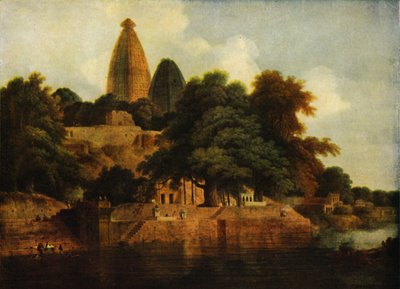 Temple hindou à Bindrabund sur la Jumna, 1797, 1922 - Thomas Daniell