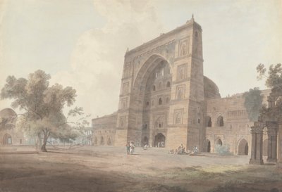 Entrée Principale de la Mosquée Jami, Jaunpur - Thomas Daniell