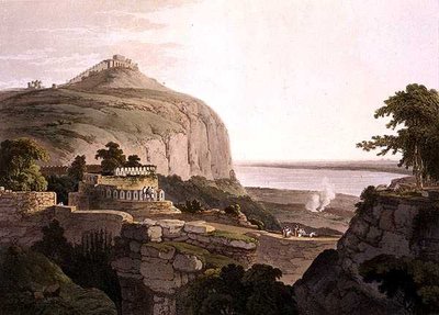 Vue nord-ouest de Rotas Ghur, Bahar, de 