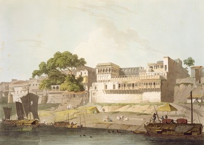 Partie de la ville de Patna, sur le Gange, de 