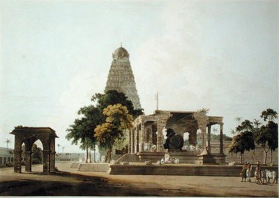 Le Grand Taureau, une idole hindoue, à Tanjore, planche XXII de 