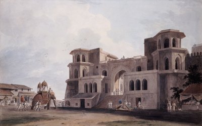 La porte Panch Mahal, Lucknow, Uttar Pradesh, vers 1789 - Thomas Daniell
