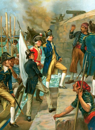 En territoire hostile. Le débarquement de Nelson à Copenhague après la bataille - Thomas Davidson