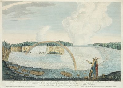 Vue est de la grande cataracte du Niagara, gravée par J. Fougeron, vers 1763-68 - Thomas Davies
